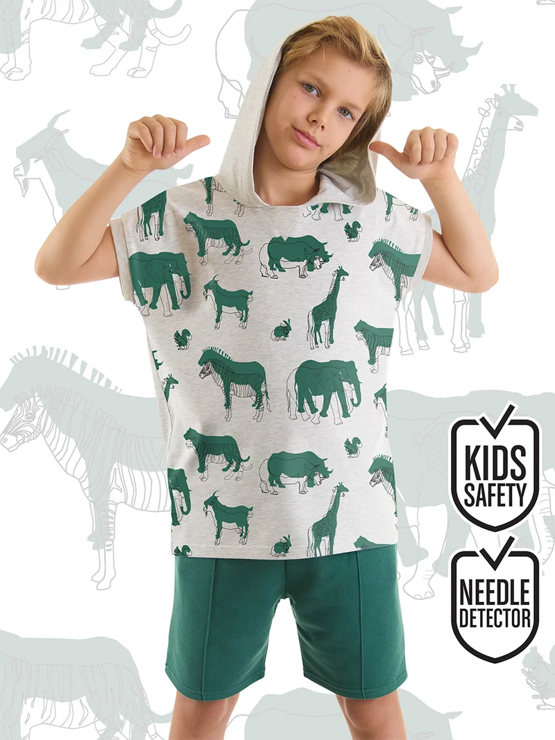 MSHB&G Animals Boy T-shirt&Shorts Set